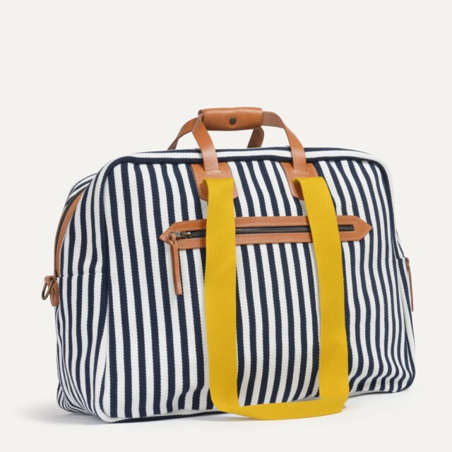 Bleu De Chauffe - Sac voyage aviateur Missak - Rayures d'été