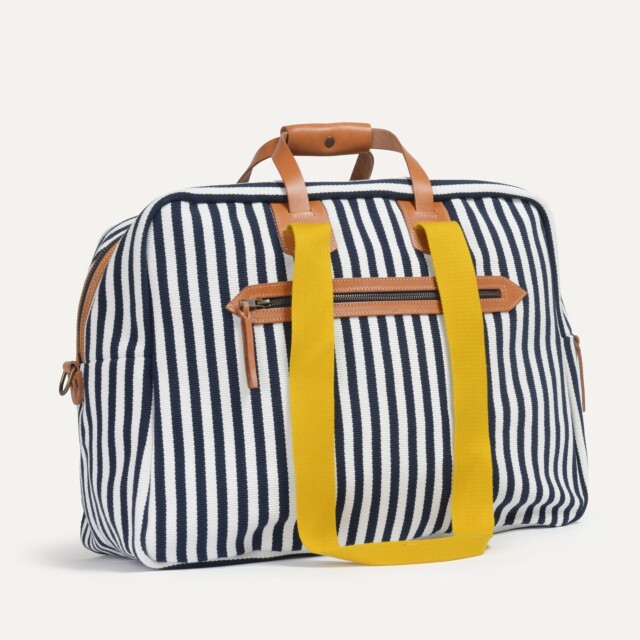 Bleu De Chauffe - Sac voyage aviateur Missak - Rayures d'été