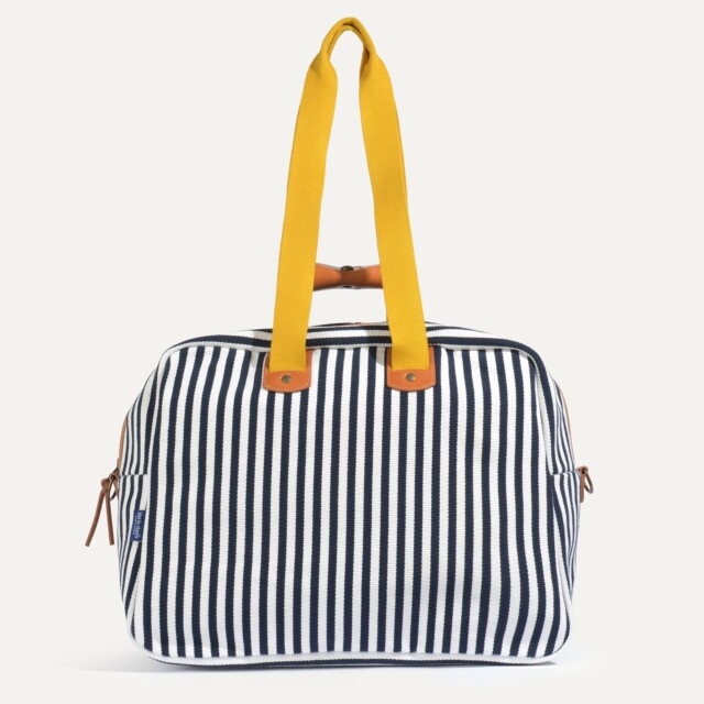 Bleu De Chauffe - Sac voyage aviateur Missak - Rayures d'été