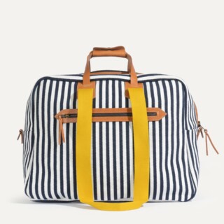 Bleu de Chauffe - Sac voyage aviateur Missak – Rayures d’été