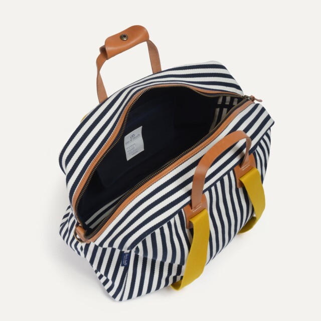 Bleu De Chauffe - Sac voyage aviateur Missak - Rayures d'été