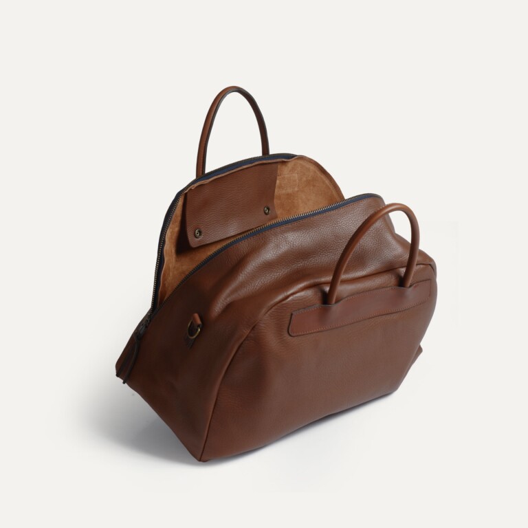 Bleu De Chauffe - Sac voyage Bowling - Brun ambré