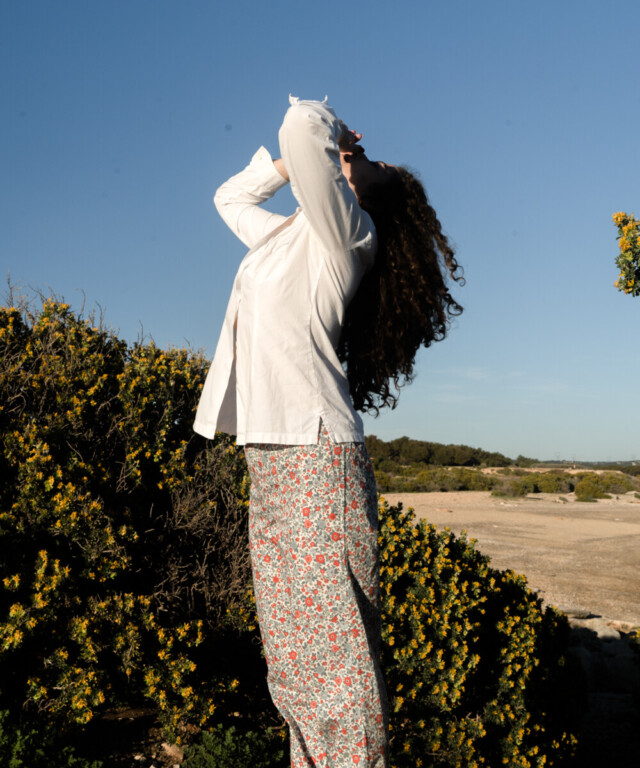 Fleurs Pois & Cie - Pantalon de pyjama femme et/ou de ville - Rouge/Bleu/vert clair/Gris