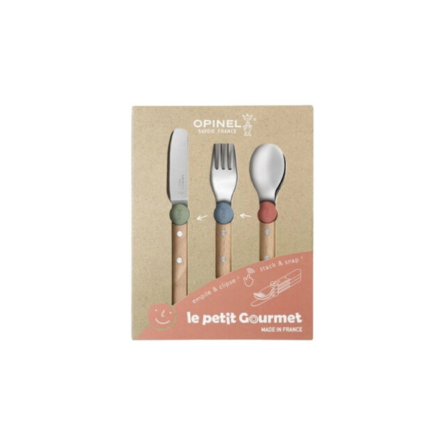 Opinel - Set de 3 couverts pour enfant OPINEL Le petit Gourmet Panaché