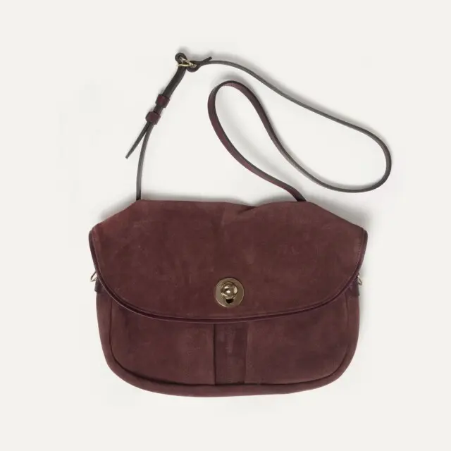 Bleu de Chauffe - Soft musette S Janice – Marron Rubis