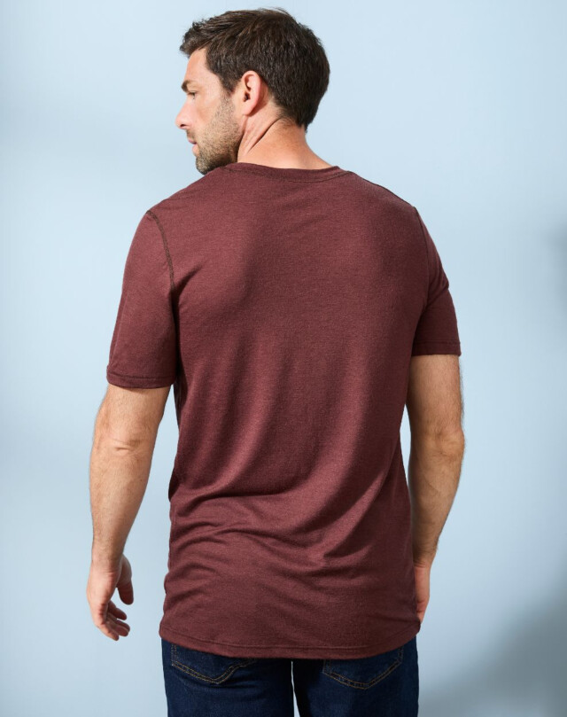 Lemahieu - T-shirt 100% Laine Mérinos - Marron - Homme