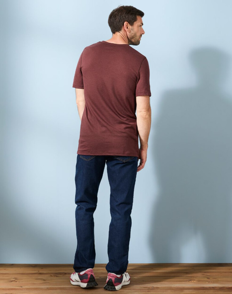 Lemahieu - T-shirt 100% Laine Mérinos - Marron - Homme