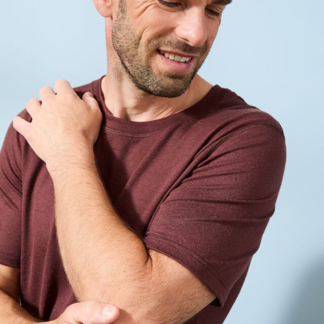 Lemahieu - T-shirt 100% Laine Mérinos - Marron - Homme