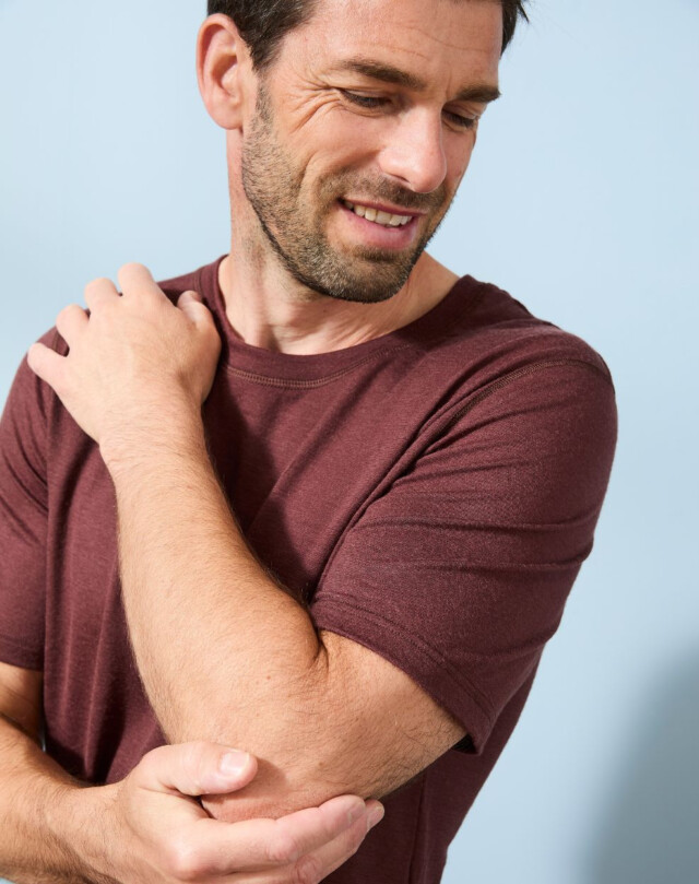 Lemahieu - T-shirt 100% Laine Mérinos - Marron - Homme