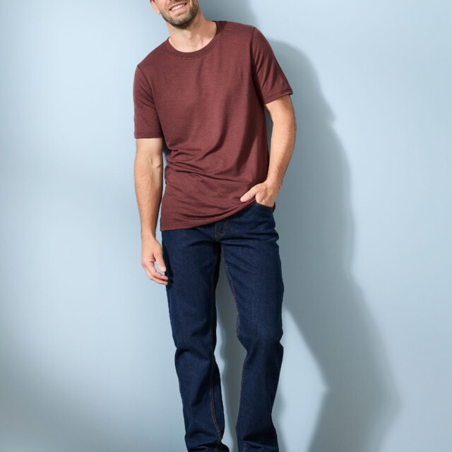 Lemahieu - T-shirt 100% Laine Mérinos - Marron - Homme