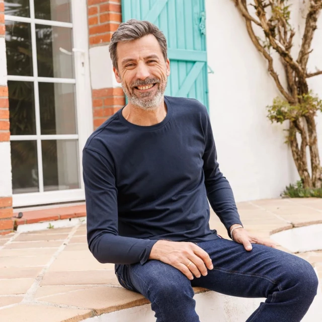 T-shirt manches longues – Le Marine par la marque PALÂBA PALÂBA - T-shirt manches longues – Le Marine