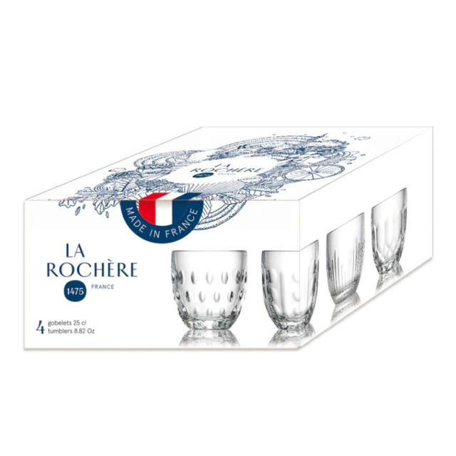 LA ROCHERE - 4 verres Troquet LA ROCHERE