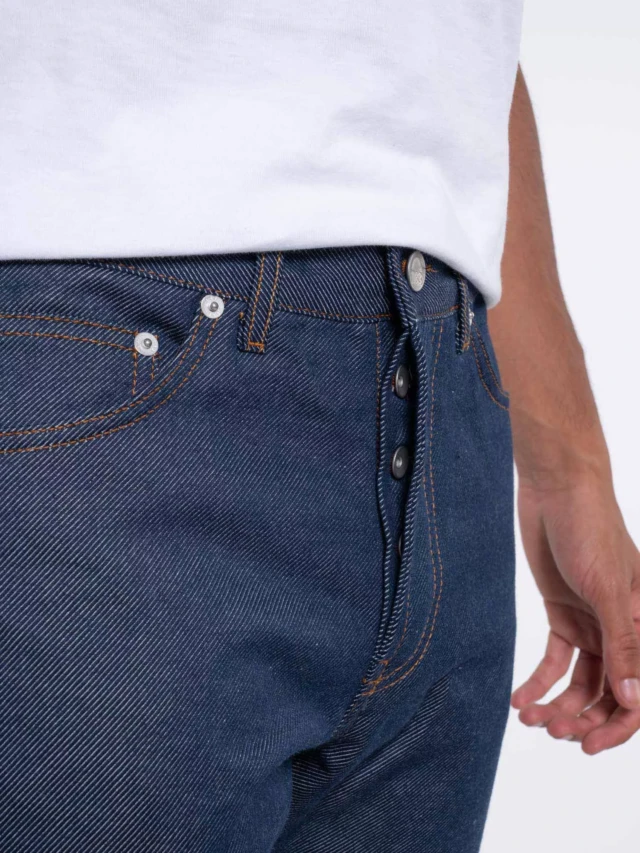 1083 - JEANS DROIT 101N coton bio denimoriginal bleu Homme