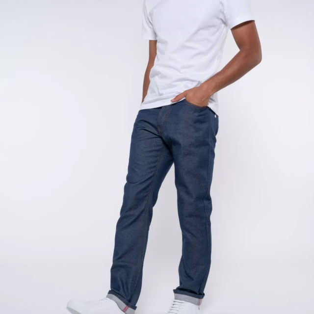 1083 - JEANS DROIT 101N coton bio denimoriginal bleu Homme