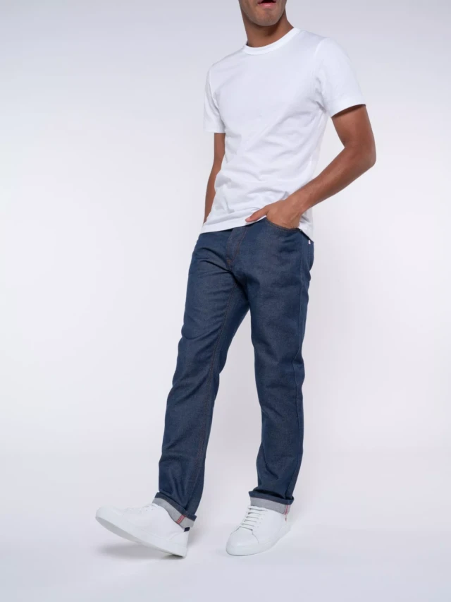 1083 - JEANS DROIT 101N coton bio denimoriginal bleu Homme