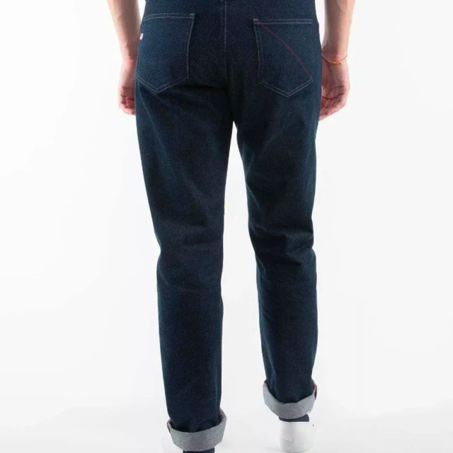 1083 - JEANS DROIT 101N ESSENTIEL coton bio superdenim bleu