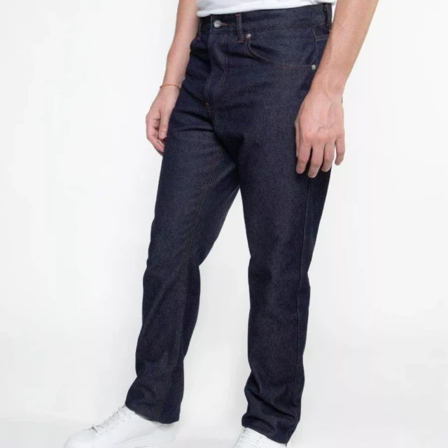 1083 - JEANS DROIT 101N 100 % coton bio superdenim indigo brut Homme