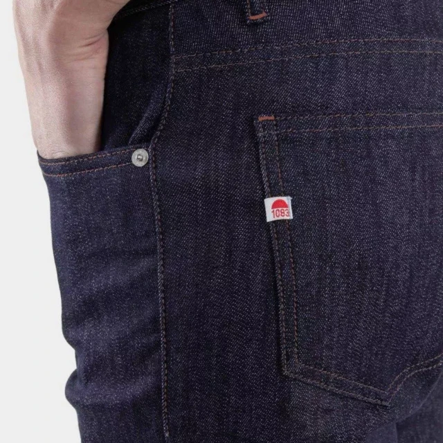 1083 - JEANS DROIT 101N 100 % coton bio superdenim indigo brut Homme