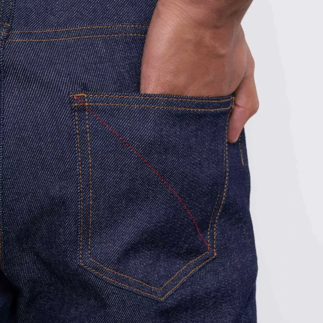 1083 - JEANS DROIT 101N flex coton bio superdenim flex indigo brut Homme