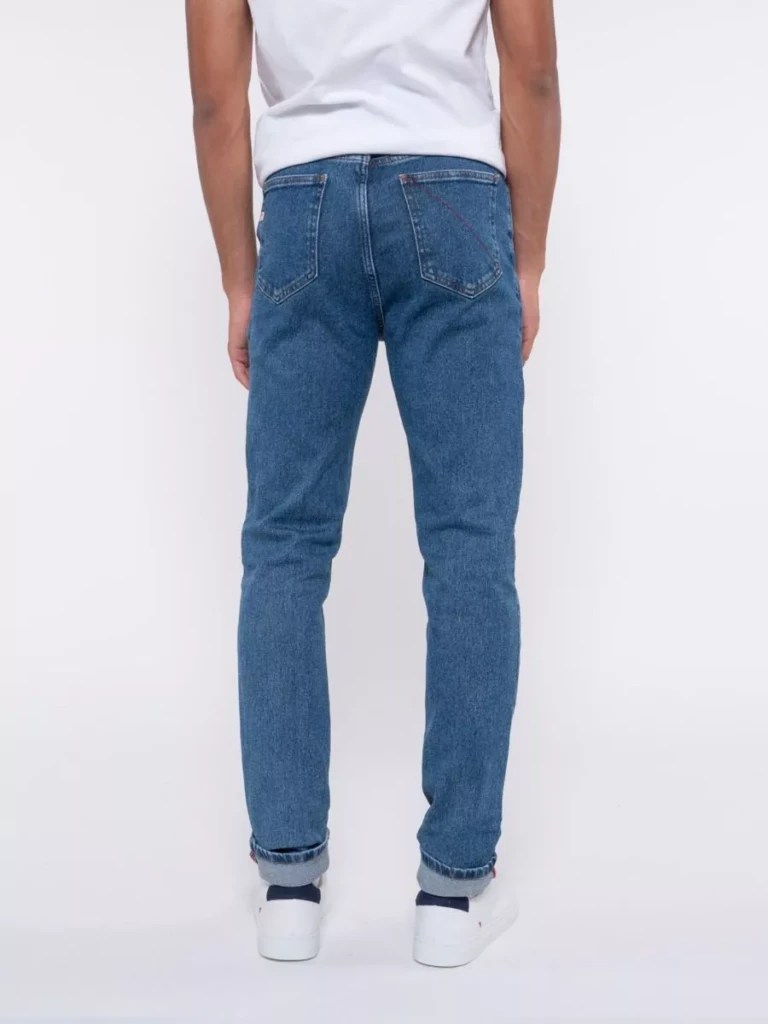 1083 - JEANS AJUSTE 103N DELAVE coton bio superdenim flex indigo ocean Homme