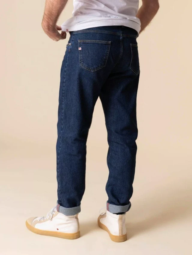 1083 - JEANS AJUSTE 103N DELAVE coton bio superdenim flex indigo ocean