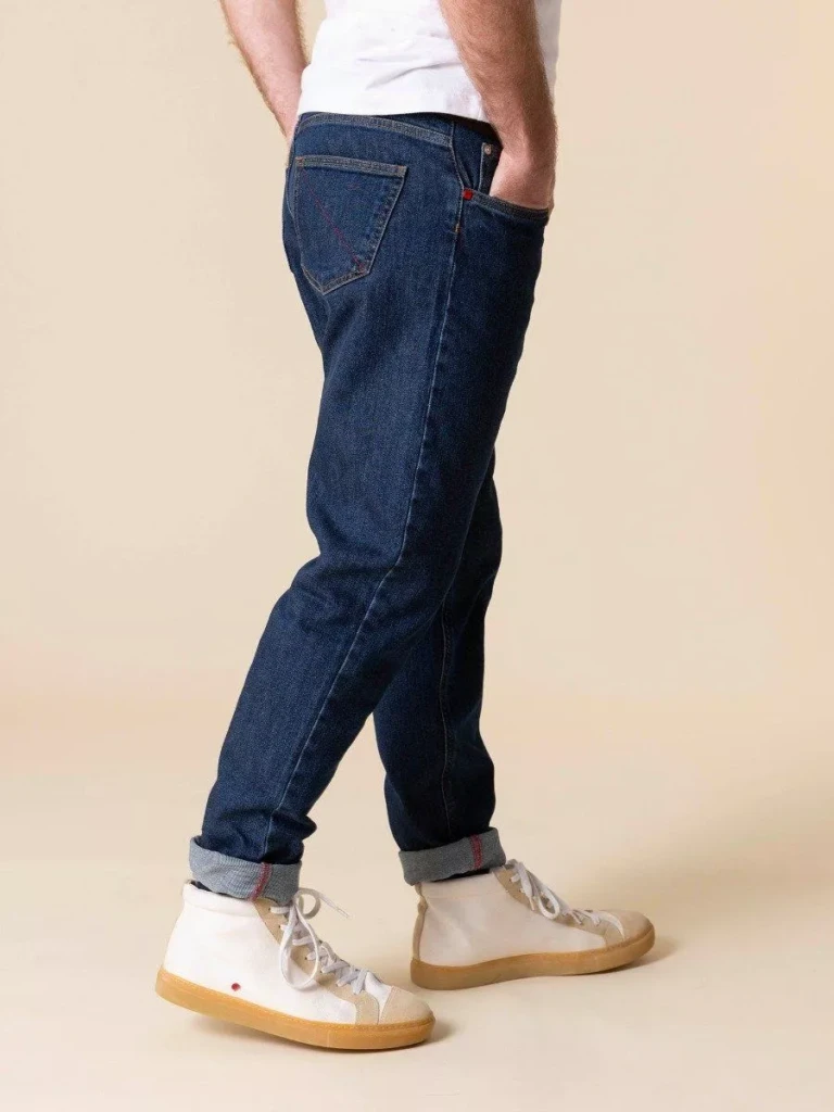 1083 - JEANS AJUSTE 103N DELAVE coton bio superdenim flex indigo ocean