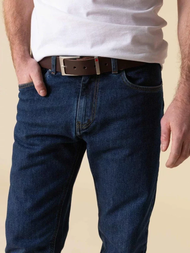 1083 - JEANS AJUSTE 103N DELAVE coton bio superdenim flex indigo ocean