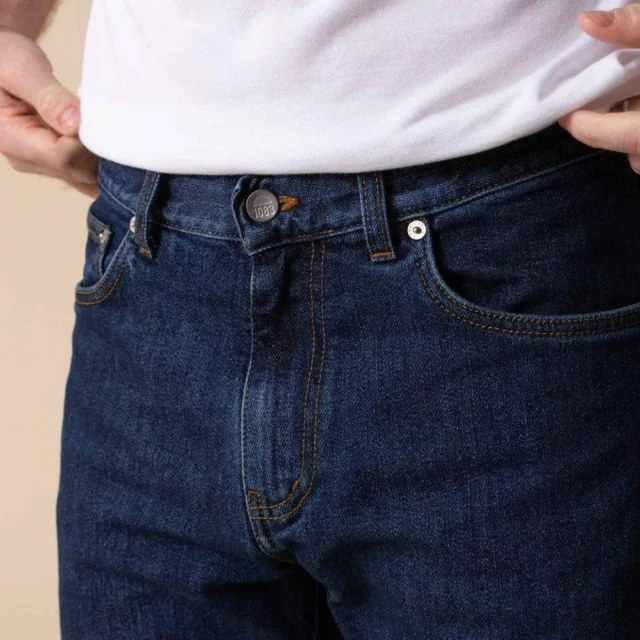 1083 - JEANS AJUSTE 103N DELAVE coton bio superdenim flex indigo ocean