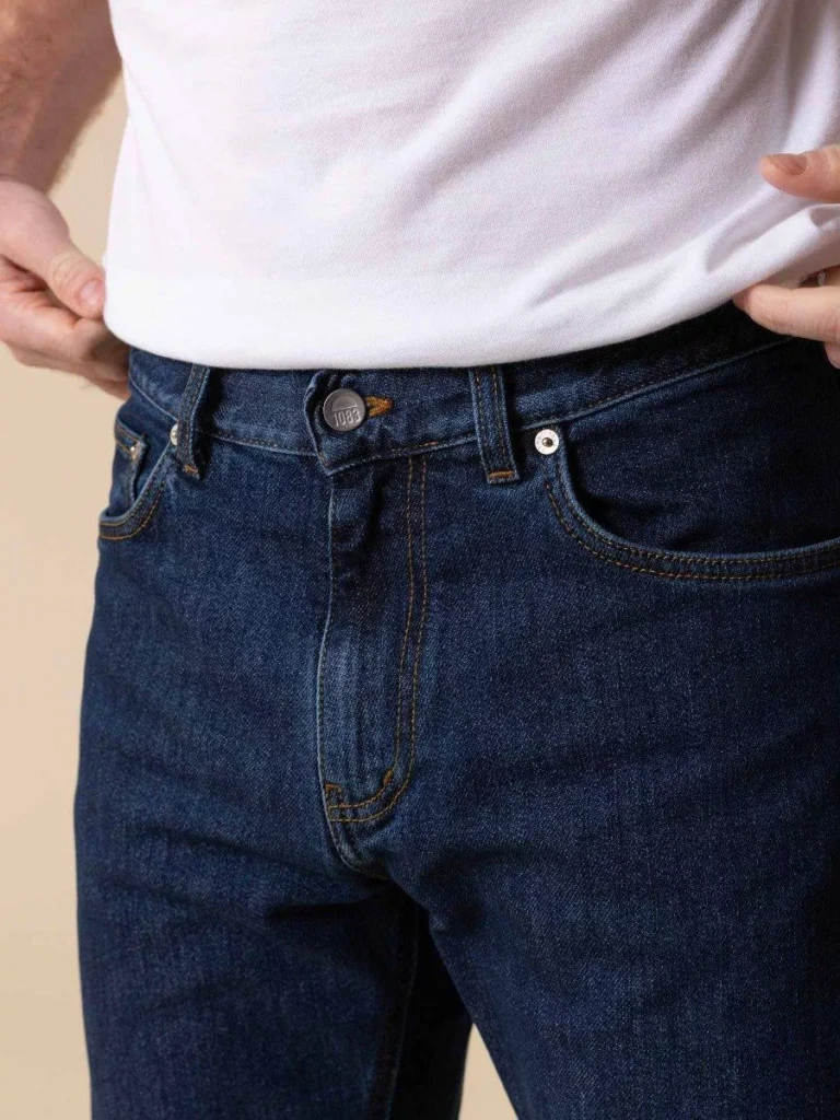 1083 - JEANS AJUSTE 103N DELAVE coton bio superdenim flex indigo ocean