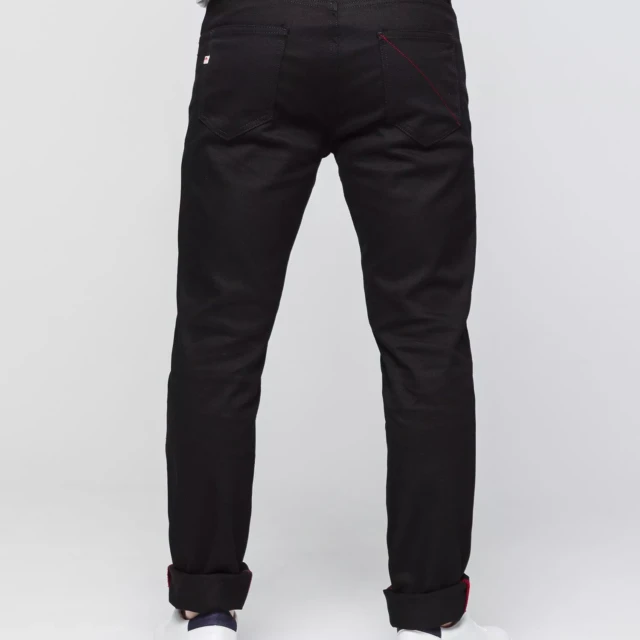 1083 - JEANS AJUSTE 103N coton bio filidenim flex uni noir Homme
