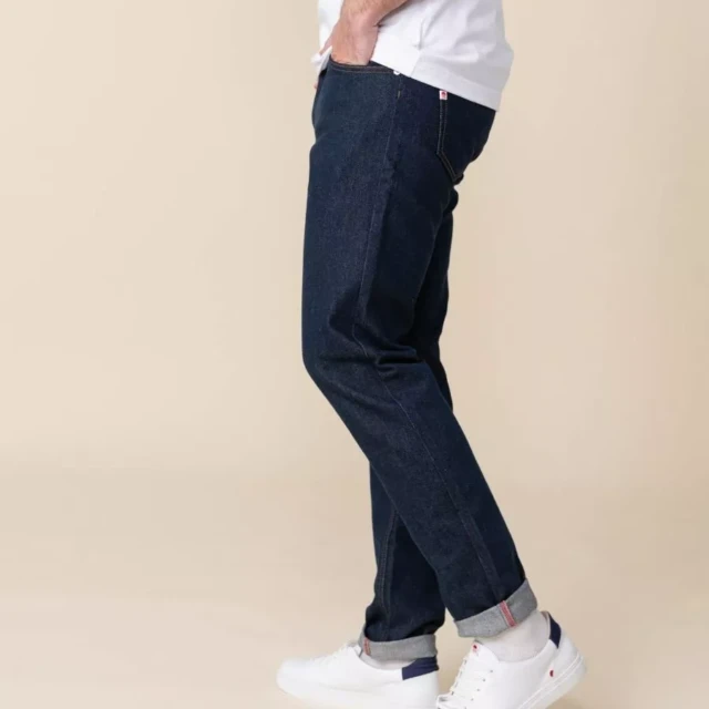 1083 - JEANS AJUSTE 103N coton bio superdenim bleu Homme