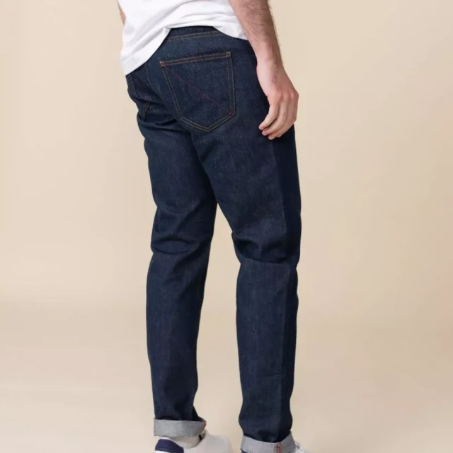 1083 - JEANS AJUSTE 103N coton bio superdenim bleu Homme