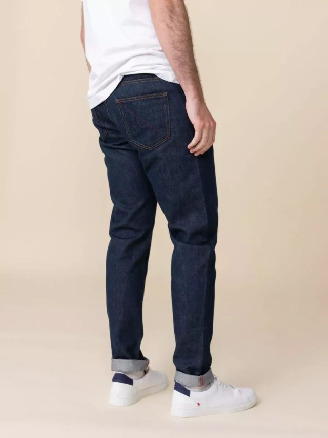 1083 - JEANS AJUSTE 103N coton bio superdenim bleu Homme