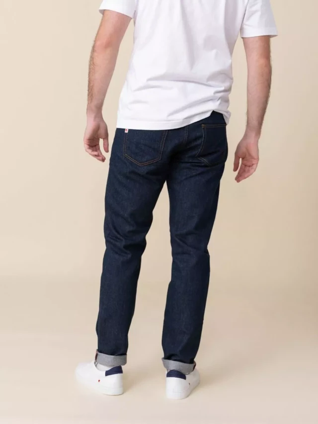 1083 - JEANS AJUSTE 103N coton bio superdenim bleu Homme