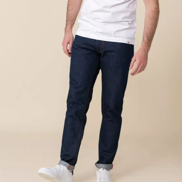 1083 - JEANS AJUSTE 103N coton bio superdenim bleu Homme