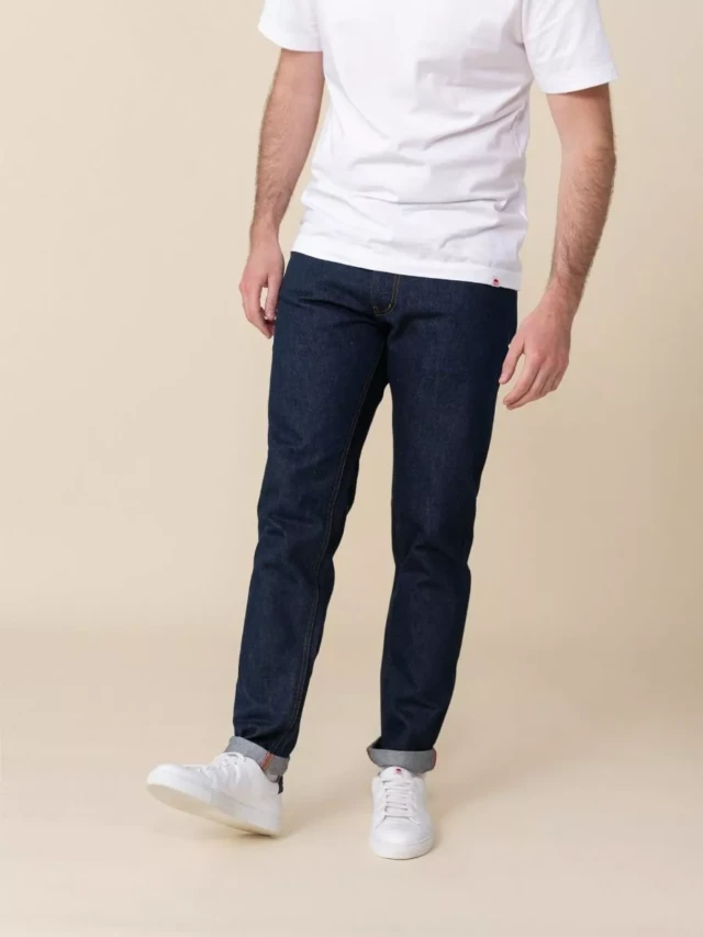1083 - JEANS AJUSTE 103N coton bio superdenim bleu Homme