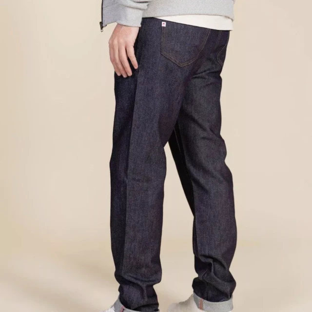 1083 - JEANS AJUSTE 105N ATHLETIQUE coton bio superdenim flex indigo brut