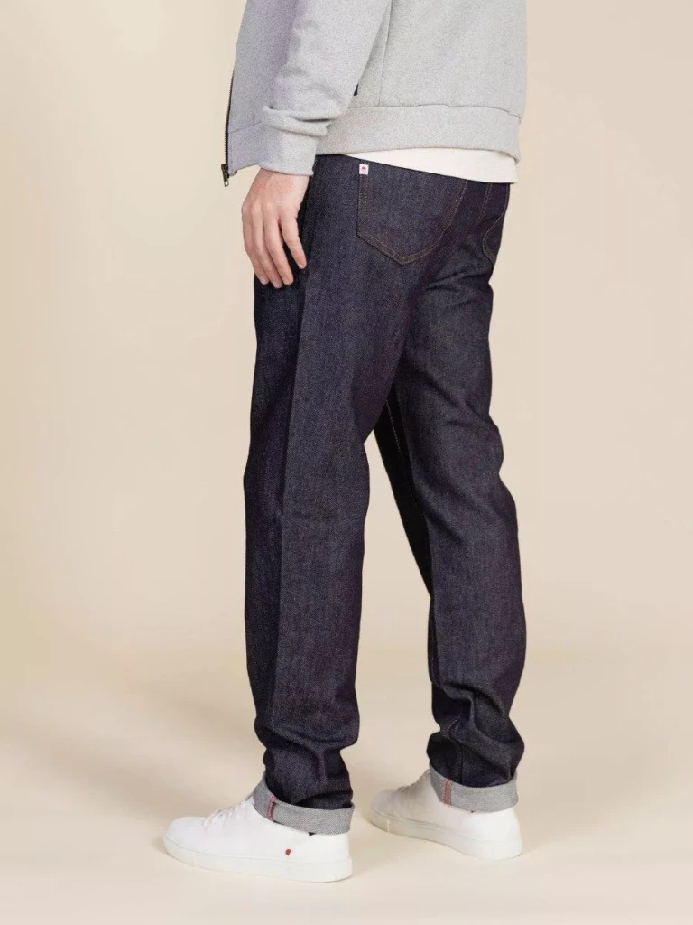 1083 - JEANS AJUSTE 105N ATHLETIQUE coton bio superdenim flex indigo brut