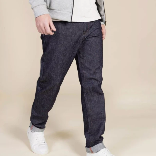 1083 - JEANS AJUSTE 105N ATHLETIQUE coton bio superdenim flex indigo brut