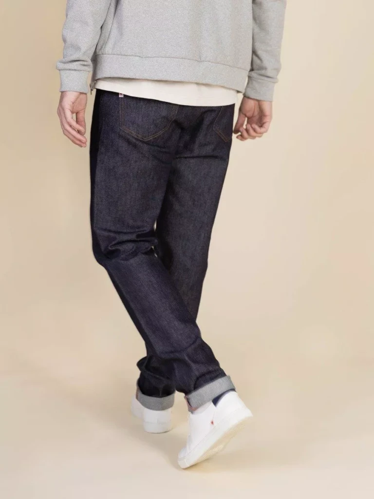 1083 - JEANS AJUSTE 105N ATHLETIQUE coton bio superdenim flex indigo brut