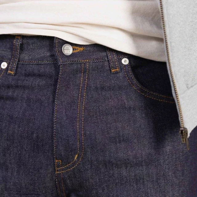 1083 - JEANS AJUSTE 105N ATHLETIQUE coton bio superdenim flex indigo brut