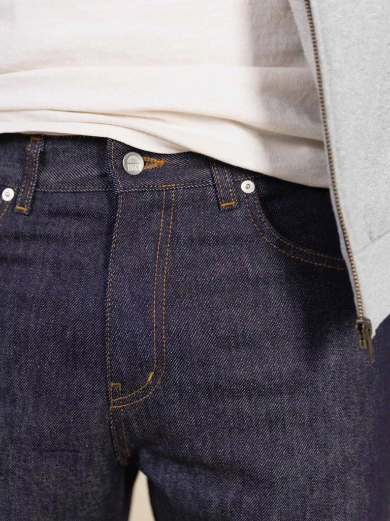 1083 - JEANS AJUSTE 105N ATHLETIQUE coton bio superdenim flex indigo brut