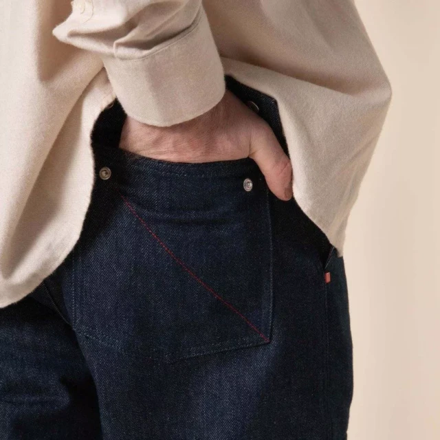 1083 - CARGO JEANS DROIT 111N superdenim bleu