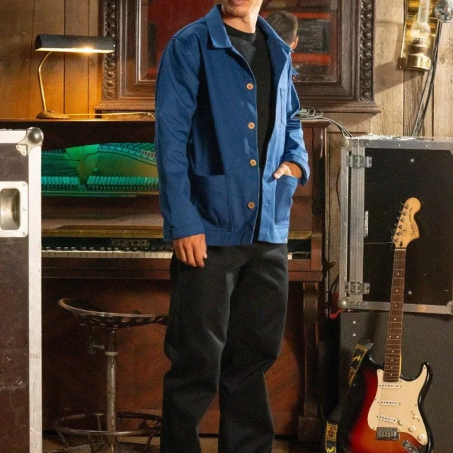 1083 - JEANS TAILLE HAUTE LARGE 115N NOIR coton bio superdenim noir