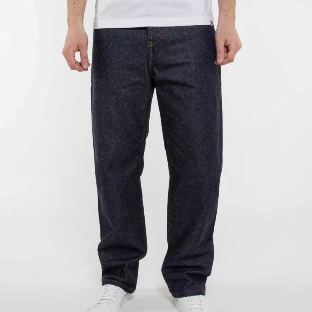 1083 - JEANS LARGE 115N INTEMPOREL coton bio superdenim indigo brut