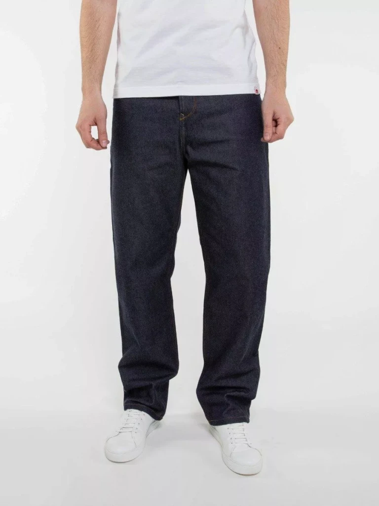 1083 - JEANS LARGE 115N INTEMPOREL coton bio superdenim indigo brut