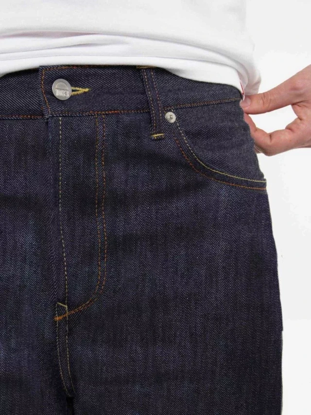 1083 - JEANS LARGE 115N INTEMPOREL coton bio superdenim indigo brut