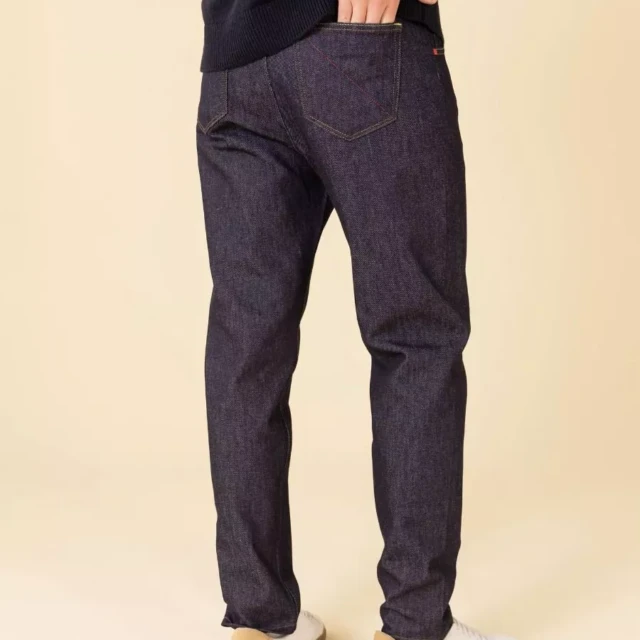 1083 - JEANS TAPERED 116N CONIQUE coton bio superdenimflex carde indigo brut