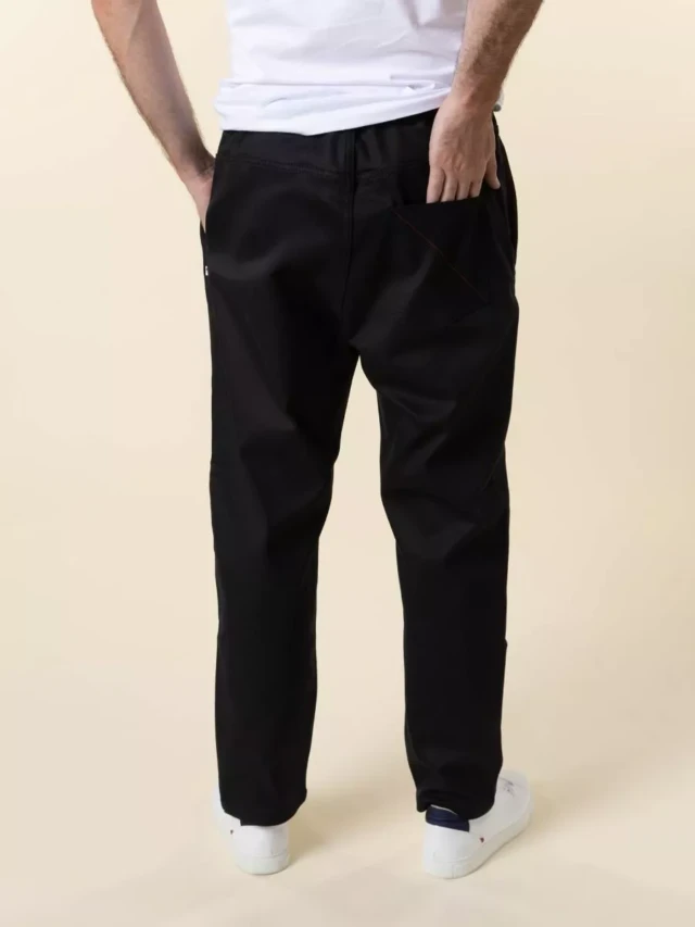 1083 - JOGGJEANS CAROTTE 122N coton bio filidenim flex coton bio uni noir