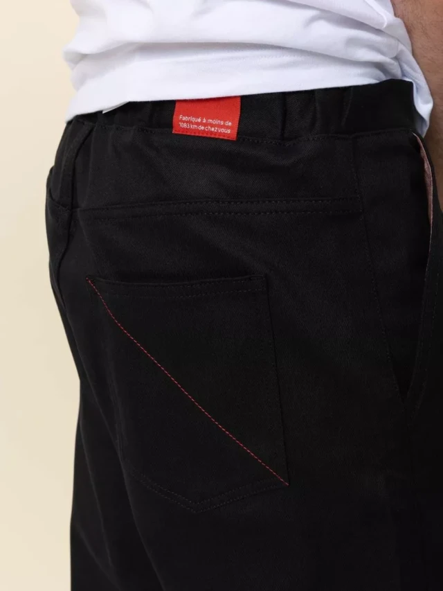 1083 - JOGGJEANS CAROTTE 122N coton bio filidenim flex coton bio uni noir